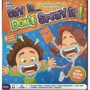 SAY IT..DON'T SPRAY IT! GAME CARD OVER 600+ PHRASES, ANKER PLAY, NEW SEALED BOX